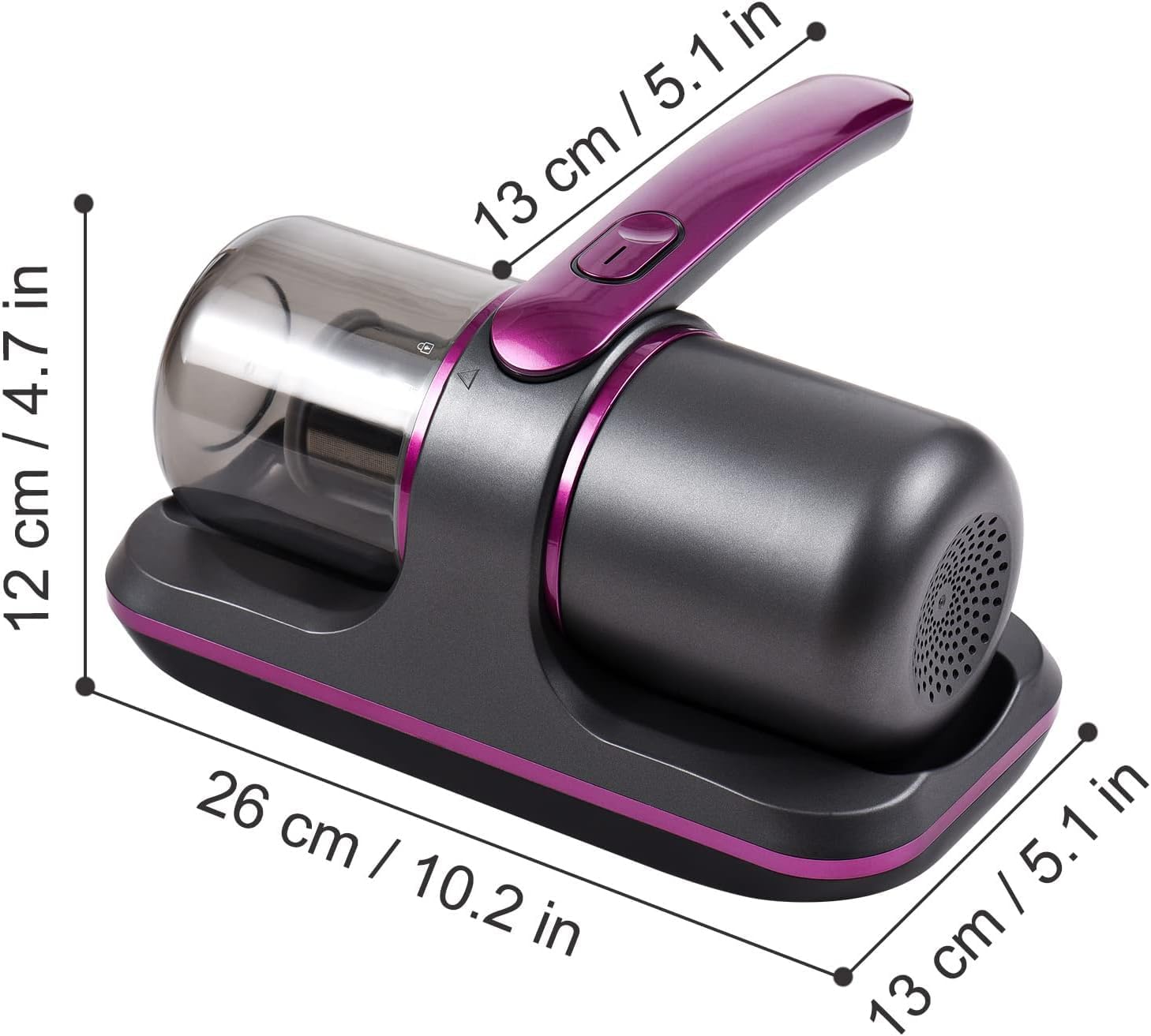 Compact Mattress Vacuum Cleaner – 100W Handheld Cordless with UV Light, 8000Pa Suction, and 250ml Dust Collection mobile detail 1