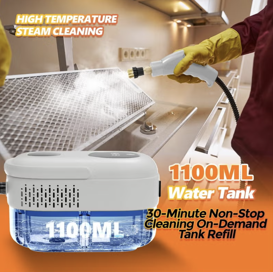 Steam Cleaner, 2500W Pressurized Steamer for Cleaning, Multi-Purpose Steamer for Home, Handheld Steam Cleaner, 15s Fast mobile detail 3