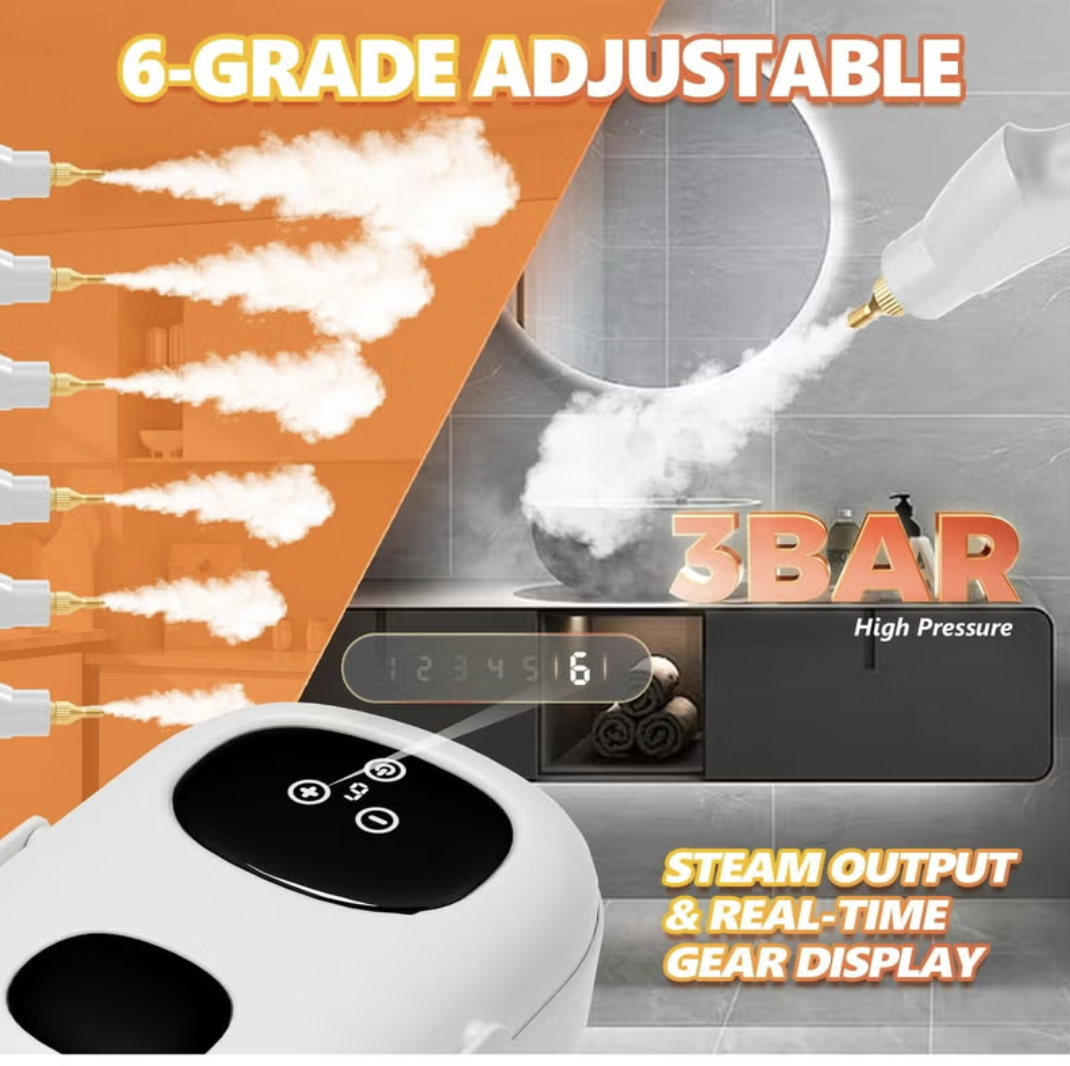 Steam Cleaner, 2500W Pressurized Steamer for Cleaning, Multi-Purpose Steamer for Home, Handheld Steam Cleaner, 15s Fast mobile detail 2