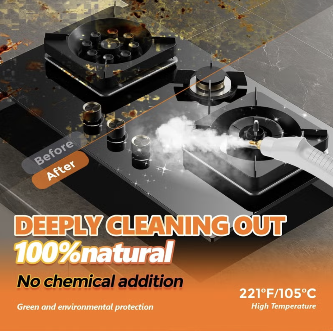 Steam Cleaner, 2500W Pressurized Steamer for Cleaning, Multi-Purpose Steamer for Home, Handheld Steam Cleaner, 15s Fast mobile detail 4