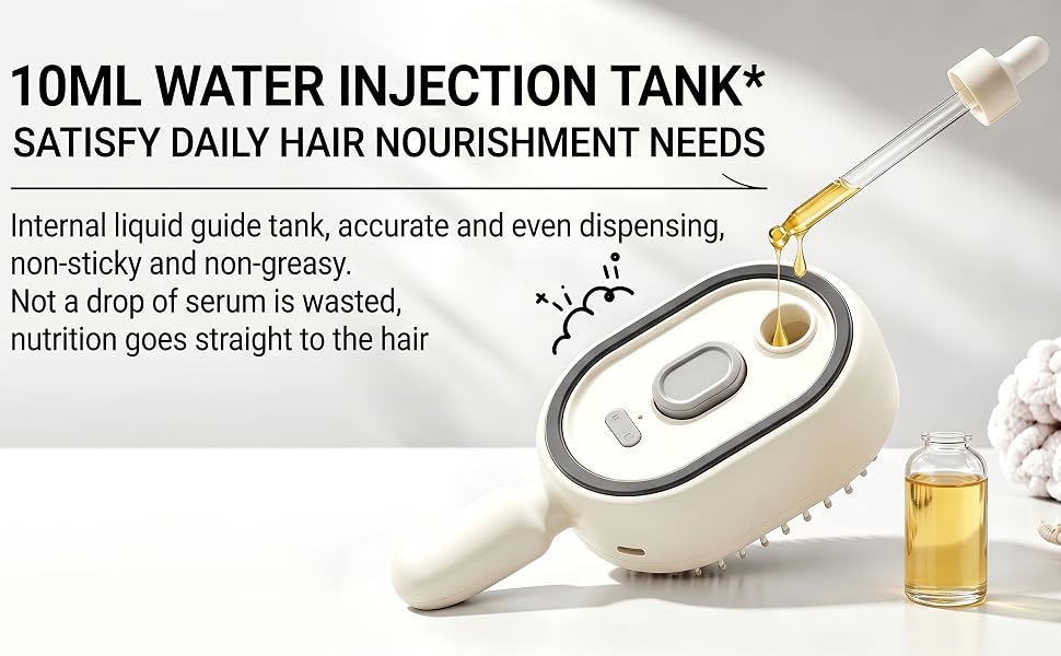 Electric Spray Air Cushion Massage Comb, Anti-Frizz Misting Hair Brush, 5-in-1 electric spray hair brush air cushion mobile detail 5