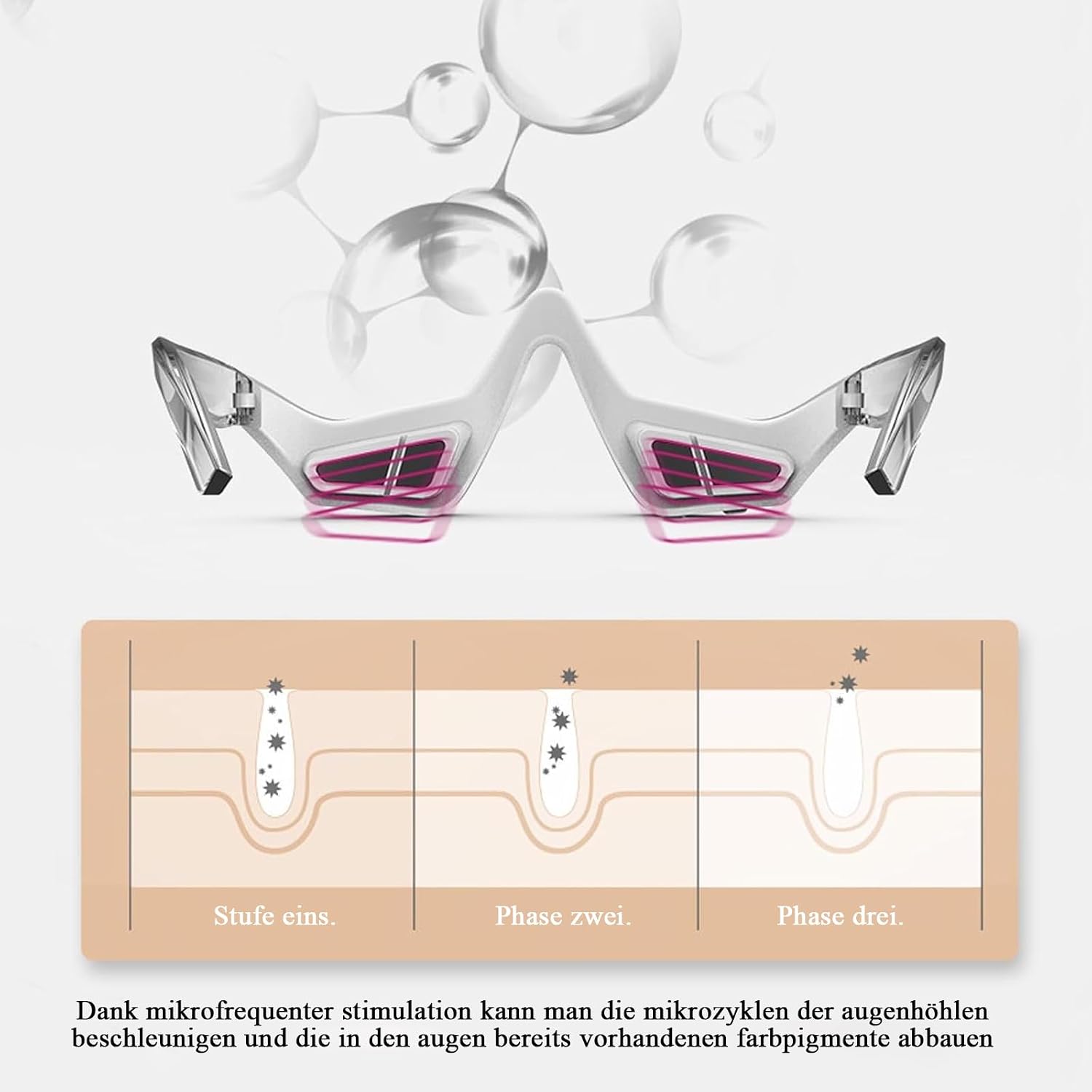 Eye Massager for Eye Beauty, 3D Eye Care Device with Vibration, Electric Vibration Eye Mask to Relieve for Swollen Eyes mobile detail 6