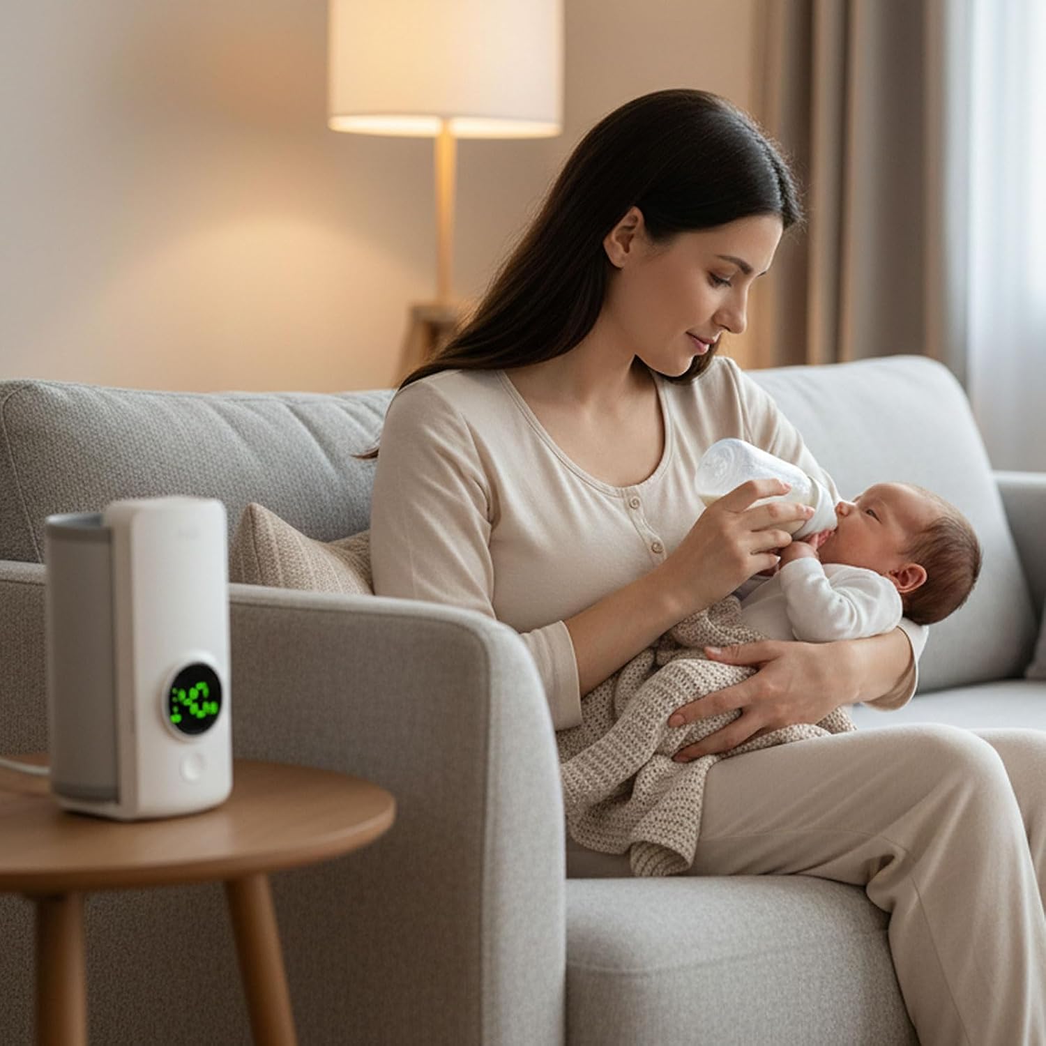 Portable Bottle Warmer for Travel, Travel Bottle Warmer, Fast Heating (13-24 Minutes), Rechargeable Milk Warmer mobile detail 3