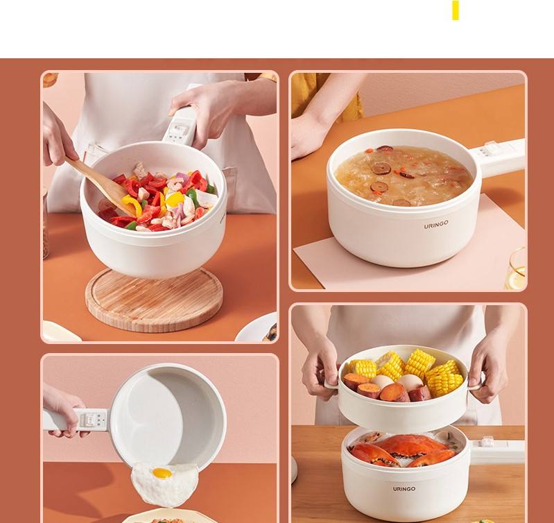1.5L Electric Multi Cooker - 700W Dual Power Settings, Mini Hot Pot for Home and Dormitory, Versatile Kitchen Appliance mobile detail 6