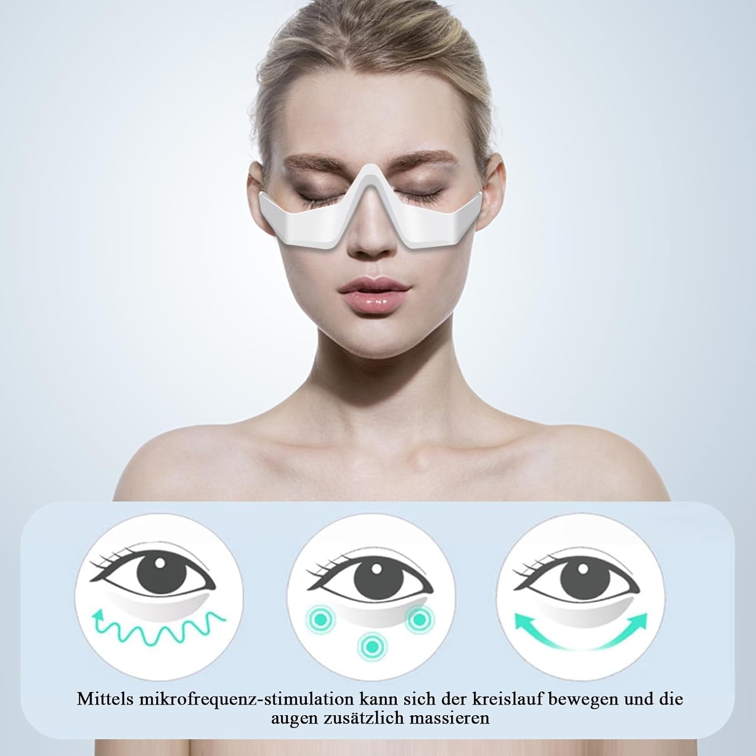 Eye Massager for Eye Beauty, 3D Eye Care Device with Vibration, Electric Vibration Eye Mask to Relieve for Swollen Eyes mobile detail 3